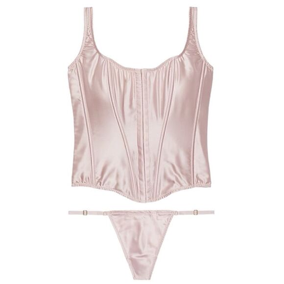 Victoria’s Secret Very Sexy The Classic Silk Corset Set in the Size XLarge - Picture 1 of 3